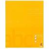 Bantex skoleh&aelig;fte 17x21cm ulinjeret gul 