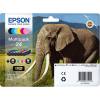 Epson T24 C13T24284011 C/M/Y/K/LM/LC Multipakke Bl&aelig;kpatron, 360 sider