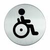 Durable handicaptoilet piktogram Ø83mm 