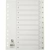 Register Q-Connect A4 1-10 Hvid Plast 