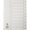 Register Q-Connect A4 1-10 Hvid Karton