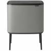 Brabantia BO vippelågsspand 11+23L Concrete Grey 