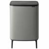 Brabantia BO High vippelågsspand 2x30L Concrete Grey 