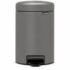 Brabantia NewIcon pedalspand 3L Concrete Grey 