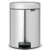 Brabantia NewIcon pedalspand Fingerprint Proof 5L Matt Steel 