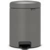 Brabantia NewIcon pedalspand 5L Concrete Grey 