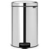 Brabantia NewIcon pedalspand m/metalspand 20L Brilliant Steel 