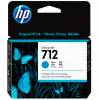 HP 712 bl&aelig;kpatron 29ml cyan