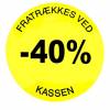Rabatetiketter -40% Ø35mm gul 