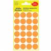 Avery 3173 etiket &Oslash;18mm lysorange 96stk
