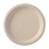 Engangstallerkner bagasse Ø23cm beige 125 stk 