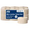 Toiletpapir Tork jumbo mini brun natur T2 170m 12 rle