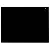 NAGA magnetisk glastavle 60x80cm sort