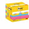 Post-it notes Energetic 38x51mm blå, grøn, gul, lyserød 12stk 