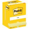 Post-it notesblok 76x102mm gul 12stk 