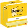Post-it notes blok 76x127mm gul 12 blk 
