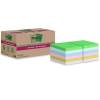 Post-it Super Sticky Recycle Assorteret 47,6x47,6mm 12blk