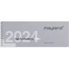 Mayland 2024 24134000 uge bordkalender 10x26cm hvid 