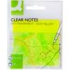 Q-connect semitransparente notes 76x76mm neongul 