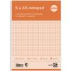 Rhino standardblok 60g A5 kvadreret toplimet 