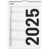 Familiekalender Black and white 3 kol. 2025 