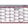Mayland 2026 26063000 dobbelt halvårskalender 29x44cm rød 