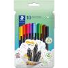 Staedtler Triplus fineliner 334 0,3mm flerfarvet 10stk 