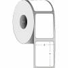 Termoetiketter 76x25mm &Oslash;127mm hvid