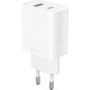 &Euml;ssentials USB-A/USB-C oplader 30W hvid 