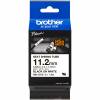Brother HSe krympeflextape 11,2mm sort/hvid 