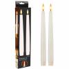 Stagelys 3D-flamme 34cm hvid 