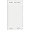 Mayland 2026 26095200 indexkalender refill 16,8x8,8cm hvid 