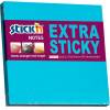 Stick'n Extra Sticky notes 76x76mm 90ark neonbl&aring; 