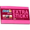 Stick'n Extra Sticky notes 76x127mm 90ark neon r&oslash;d 