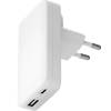 Dbramante1928 Re-Charge Pro slank opalder USB-C 45W + USB-A 30W hvid
