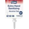 Tork 420206 h&aring;nddesinfektion gel 1000ml extra alkohol 