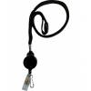 CardKeep Halssnor med yoyo og krog 10mmx90cm sort 