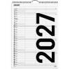 Mayland 27066520 Black & White v&aelig;gkalender 3 kolonner A4 