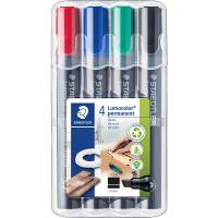 Staedtler Lumocolor 350 markers&aelig;t 4 farver