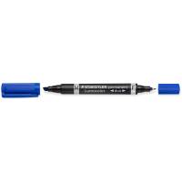 Staedtler Duo Lumocolor 348 marker dobbelt spids bl&aring;