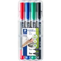 Staedtler Duo Lumocolor 348 dobbelt markere 4 farver