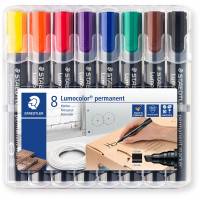 Staedtler Lumocolor 350 markers&aelig;t 8 farver