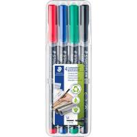 Staedtler Lumocolor 317M permanent overheadpenne 1,0mm 4 farver