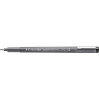 Staedtler Pigment Liner 308 fineliner skr&aring; spids sort