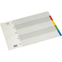 Bantex Strong-Line faneblade A3 tv&aelig;rformat 5 faner