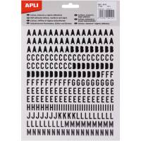 Apli selvkl&aelig;bende blokbogstaver 10mm sort