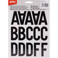 Apli selvkl&aelig;bende blokbogstaver 50mm sort