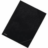 Esselte kartonmappe med elastik i A3 i farven sort
