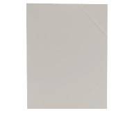 Elastikmappe med 3 klapper i karton i A4 i farven hvid