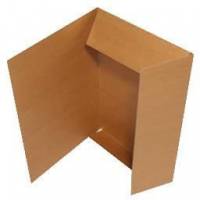 Ferco folio dokumentmappe i fidelekarton 3 klapper A4 brun